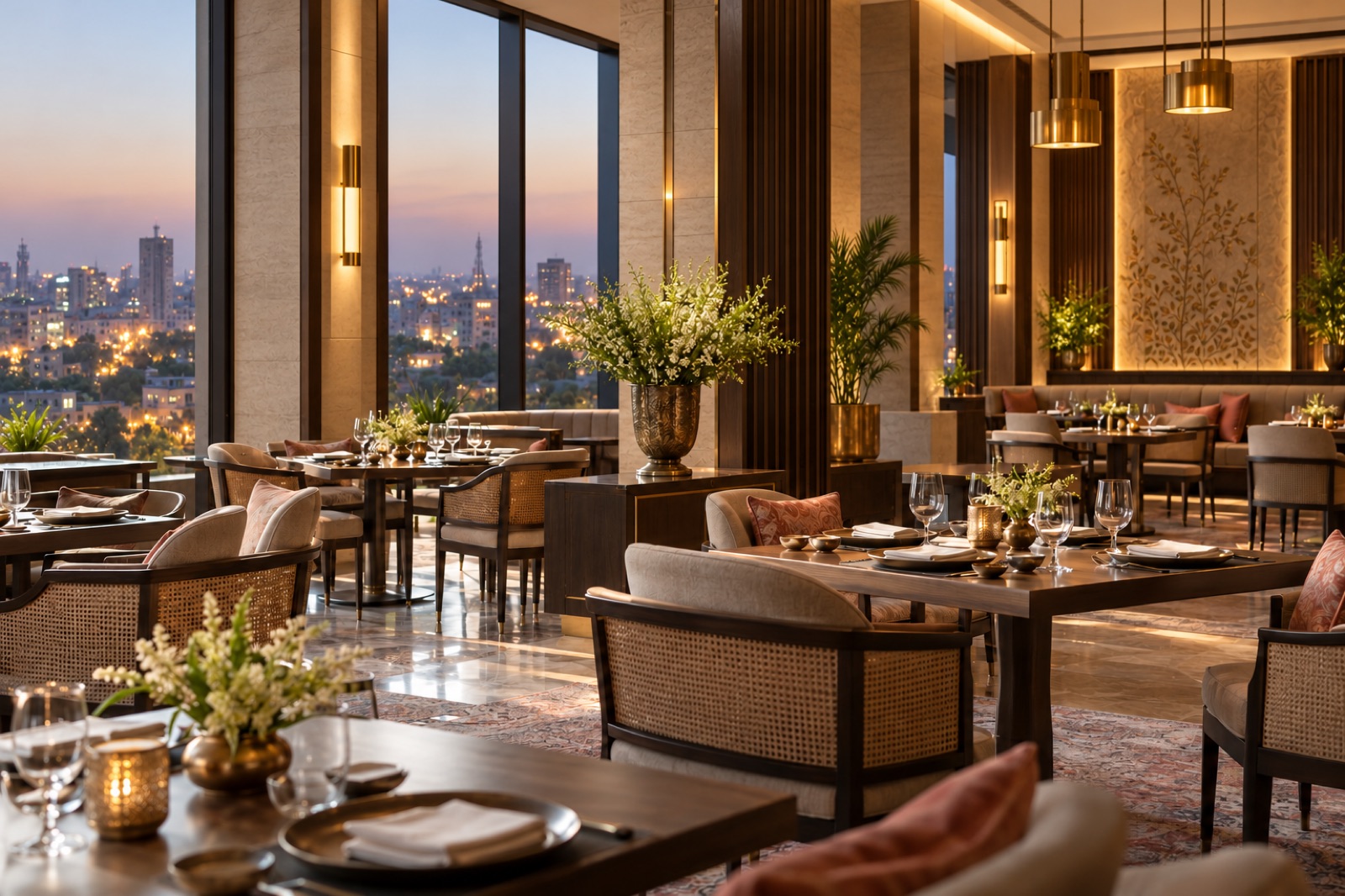 Hotel dining interior, representative of the JW Marriott asset